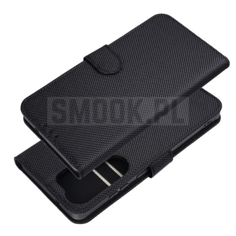 Etui z klapką na Xiaomi 17 PRO / 18 PRO 4Card RFID antykradzieżowe tech fabric czarne