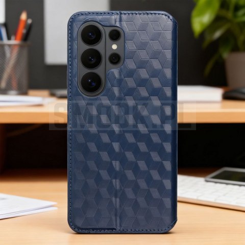 Etui z klapką na Xiaomi 17 ULTRA Cubic Book niebieskie