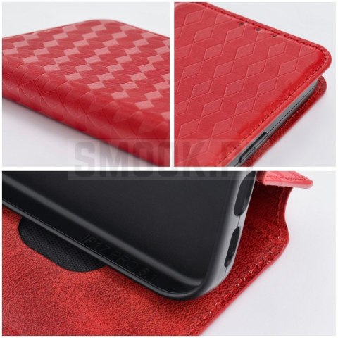 Etui z klapką na Xiaomi Redmi A7 PRO Cubic Book czerwone