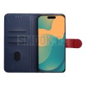 Etui z klapką na Xiaomi Redmi A7 PRO Split Book granatowo-czerwone