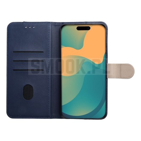 Etui z klapką na Xiaomi Redmi A7 PRO Split Book granatowo-kremowe