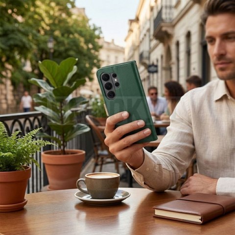 Etui z klapką na Xiaomi Redmi A7 PRO Split Book zielono-złote