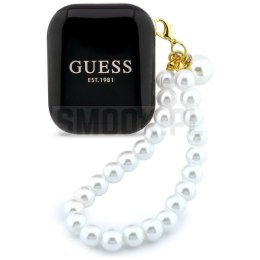 Słuchawki bezprzewodowe douszne GUESS TWS Pearl Strap GUE005292 czarne