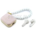 Słuchawki bezprzewodowe douszne GUESS TWS Pearl Strap GUE005293 różowe