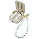 Słuchawki bezprzewodowe douszne GUESS TWS Pearl Strap GUE005326 beżowe