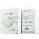 Słuchawki bezprzewodowe douszne GUESS TWS Pearl Strap GUE005327 białe