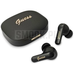 Słuchawki bezprzewodowe douszne GUESS TWS Script Metal Logo GUE005414 czarne