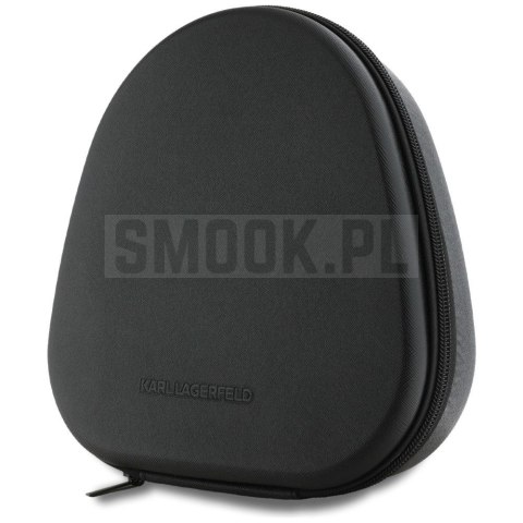 Słuchawki bezprzewodowe nauszne ANC KARL LAGERFELD Saffiano Elongated KF003082 szare