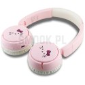 Słuchawki bezprzewodowe nauszne Hello Kitty Face Logo Hel000163 różowe