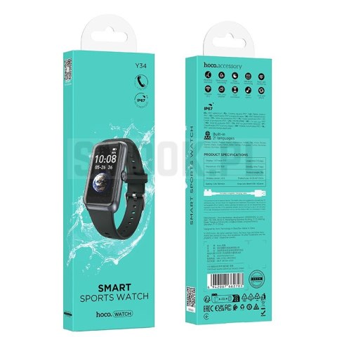 Smartwatch 1,47" IP67 z funkcją rozmowy Hoco Y34 czarny