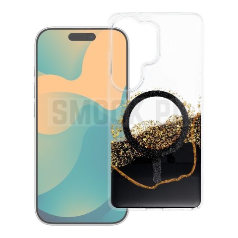 Etui na Samsung S24 / S25 Golden zgodne z MagSafe czarne