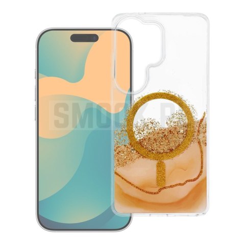 Etui na Samsung S24 / S25 Golden zgodne z MagSafe złote