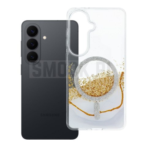 Etui na Samsung S26 Golden zgodne z MagSafe białe