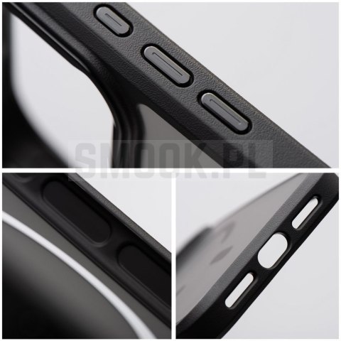 Etui na iPhone 16 Forcell F-Protect Smoke Hybrid Premium zgodne z MagSafe czarne 0INT