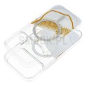 Etui na iPhone 16 Golden zgodne z MagSafe białe