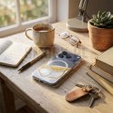Etui na iPhone 16 Golden zgodne z MagSafe białe