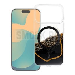 Etui na iPhone 16 Golden zgodne z MagSafe czarne