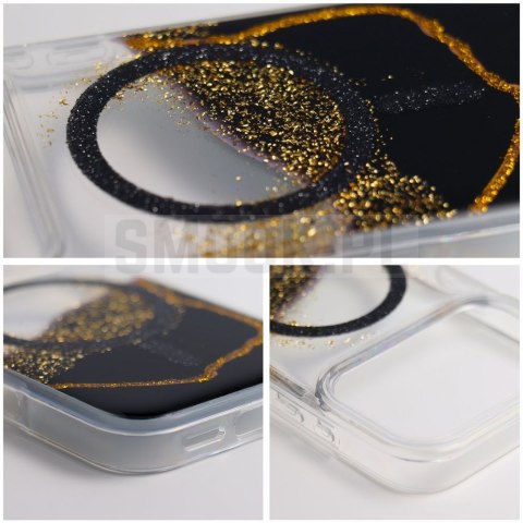 Etui na iPhone 16 Golden zgodne z MagSafe czarne