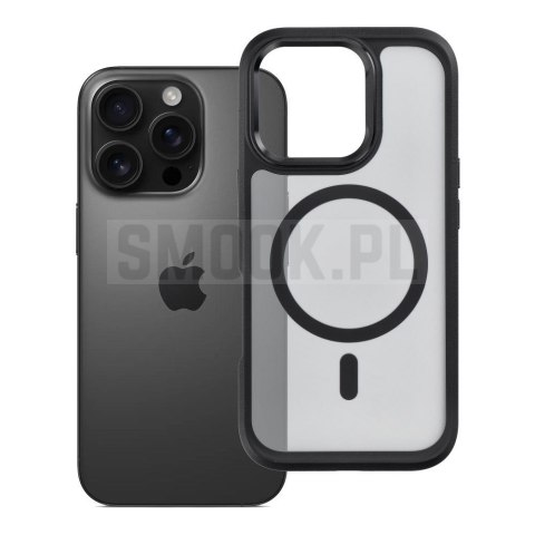 Etui na iPhone 16 PRO Forcell F-Protect Smoke Hybrid Premium zgodne z MagSafe czarne 0INT