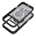 Etui na iPhone 17 Forcell F-Protect Smoke Hybrid Premium zgodne z MagSafe czarne 0INT