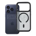 Etui na iPhone 17 Pro / 18 Pro (low camera edge) Forcell F-Protect Smoke Hybrid Premium zgodne z MagSafe czarne 0INT