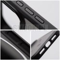 Etui na iPhone 17 Pro / 18 Pro (low camera edge) Forcell F-Protect Smoke Hybrid Premium zgodne z MagSafe czarne 0INT