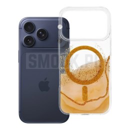 Etui na iPhone 17 Pro / 18 Pro (low camera edge) Golden zgodne z MagSafe złote