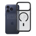 Etui na iPhone 17 Pro Max / 18 Pro Max (low camera edge) Forcell F-Protect Smoke Hybrid Premium zgodne z MagSafe czarne 0INT