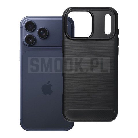 Etui na iPhone 17 Pro Max / 18 Pro Max (low camera edge) Carbon 2.0 czarny