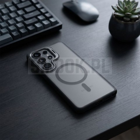 Etui na Samsung A37 Forcell F-Protect Shadow Stand Premium zgodne z MagSafe czarne 0INT