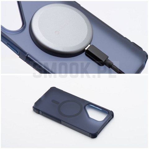 Etui na Samsung A57 Forcell F-Protect BumperX Premium zgodny z MagSafe granatowy 0INT