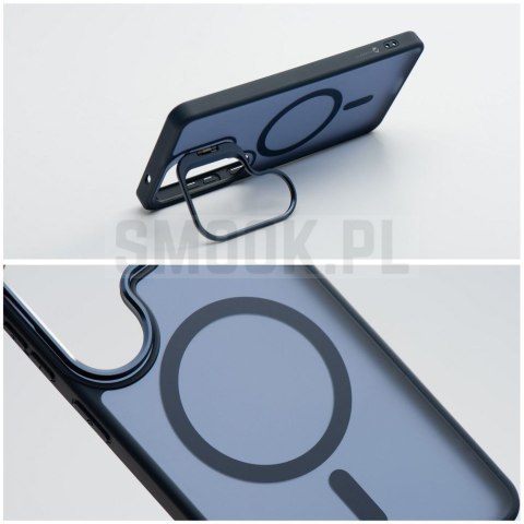 Etui na Samsung A57 Forcell F-Protect Shadow Stand Premium zgodne z MagSafe granatowe 0INT