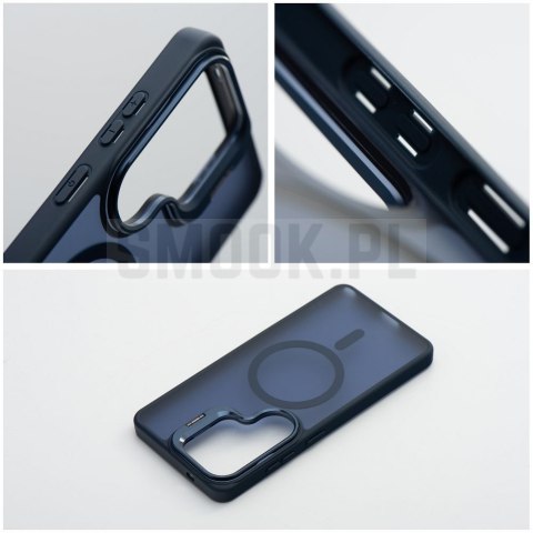 Etui na Samsung A57 Forcell F-Protect Shadow Stand Premium zgodne z MagSafe granatowe 0INT