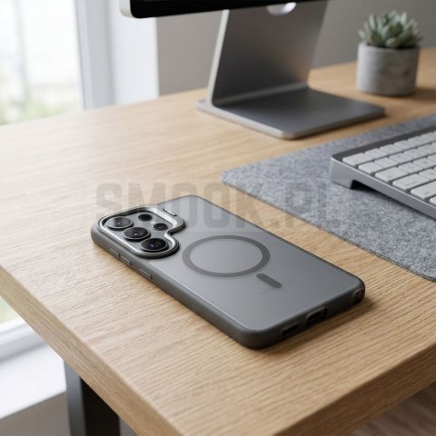 Etui na Samsung A57 Forcell F-Protect Shadow Stand Premium zgodne z MagSafe szary 0INT