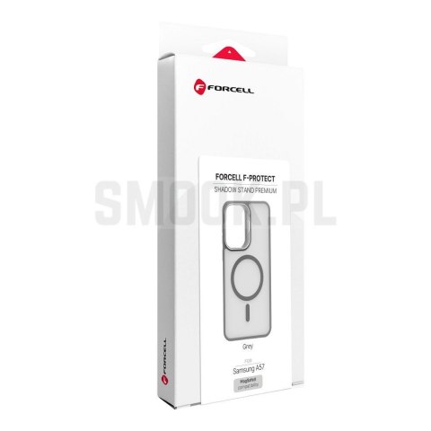 Etui na Samsung A57 Forcell F-Protect Shadow Stand Premium zgodne z MagSafe szary 0INT
