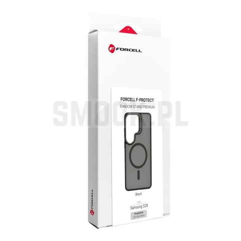 Etui na Samsung S26 Forcell F-Protect Shadow Stand Premium zgodne z MagSafe czarne 0INT