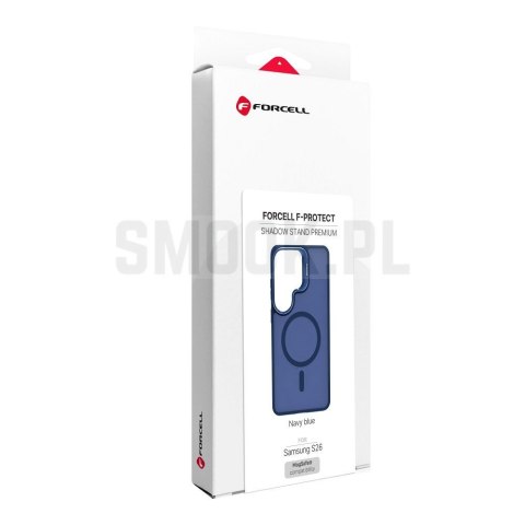 Etui na Samsung S26 Forcell F-Protect Shadow Stand Premium zgodne z MagSafe granatowe 0INT