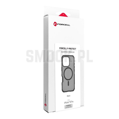 Etui na iPhone 16 Pro Forcell F-Protect BumperX Premium zgodne z MagSafe czarne 0INT