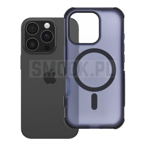 Etui na iPhone 16 Pro Forcell F-Protect BumperX Premium zgodne z MagSafe granatowe 0INT