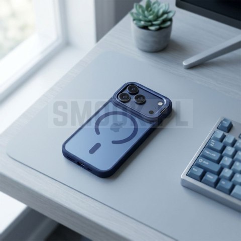 Etui na iPhone 17 Pro / 18 Pro Forcell F-Protect Shadow Stand Premium zgodne z MagSafe granatowe 0INT