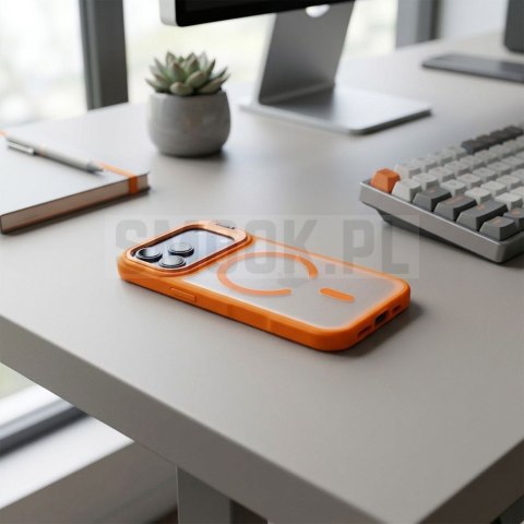Etui na iPhone 17 Pro / 18 Pro Forcell F-Protect Shadow Stand Premium zgodne z MagSafe orange 0INT