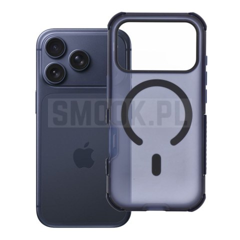 Etui na iPhone 17 Pro / 18 Pro (low camera edge) Forcell F-Protect BumperX Premium zgodny z MagSafe granatowy 0INT