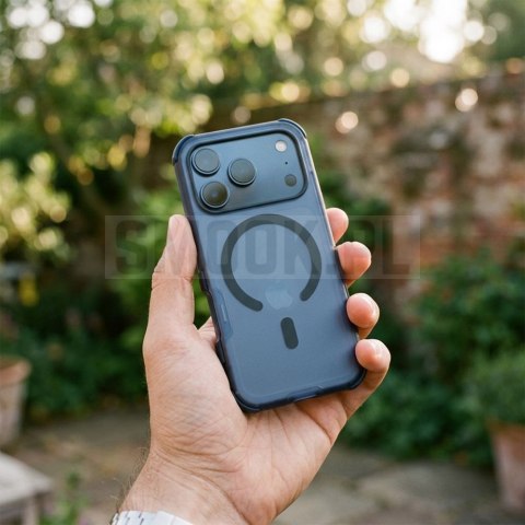Etui na iPhone 17 Pro / 18 Pro (low camera edge) Forcell F-Protect BumperX Premium zgodny z MagSafe granatowy 0INT
