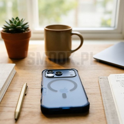 Etui na iPhone 17 Pro / 18 Pro (low camera edge) Forcell F-Protect BumperX Premium zgodny z MagSafe granatowy 0INT