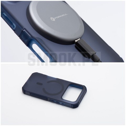 Etui na iPhone 17 Pro / 18 Pro (low camera edge) Forcell F-Protect BumperX Premium zgodny z MagSafe granatowy 0INT