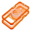 Etui na iPhone 17 Pro / 18 Pro (low camera edge) Forcell F-Protect BumperX Premium zgodny z MagSafe pomarańczowy 0INT