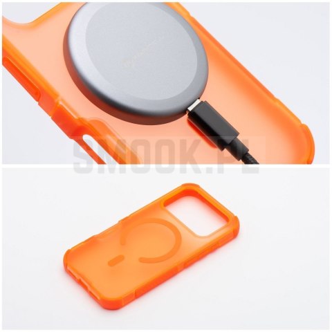 Etui na iPhone 17 Pro / 18 Pro (low camera edge) Forcell F-Protect BumperX Premium zgodny z MagSafe pomarańczowy 0INT