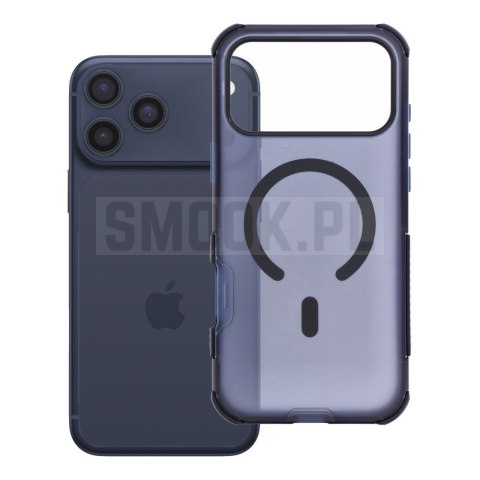 Etui na iPhone 17 Pro Max / 18 Pro Max (low camera edge) Forcell F-Protect BumperX Premium zgodny z MagSafe granatowy 0INT