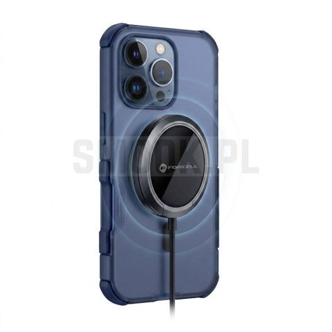 Etui na iPhone 17 Pro Max / 18 Pro Max (low camera edge) Forcell F-Protect BumperX Premium zgodny z MagSafe granatowy 0INT