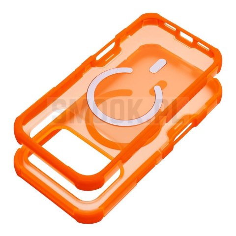 Etui na iPhone 17 Pro Max / 18 Pro Max (low camera edge) Forcell F-Protect BumperX Premium zgodny z MagSafe pomarańczowy 0INT